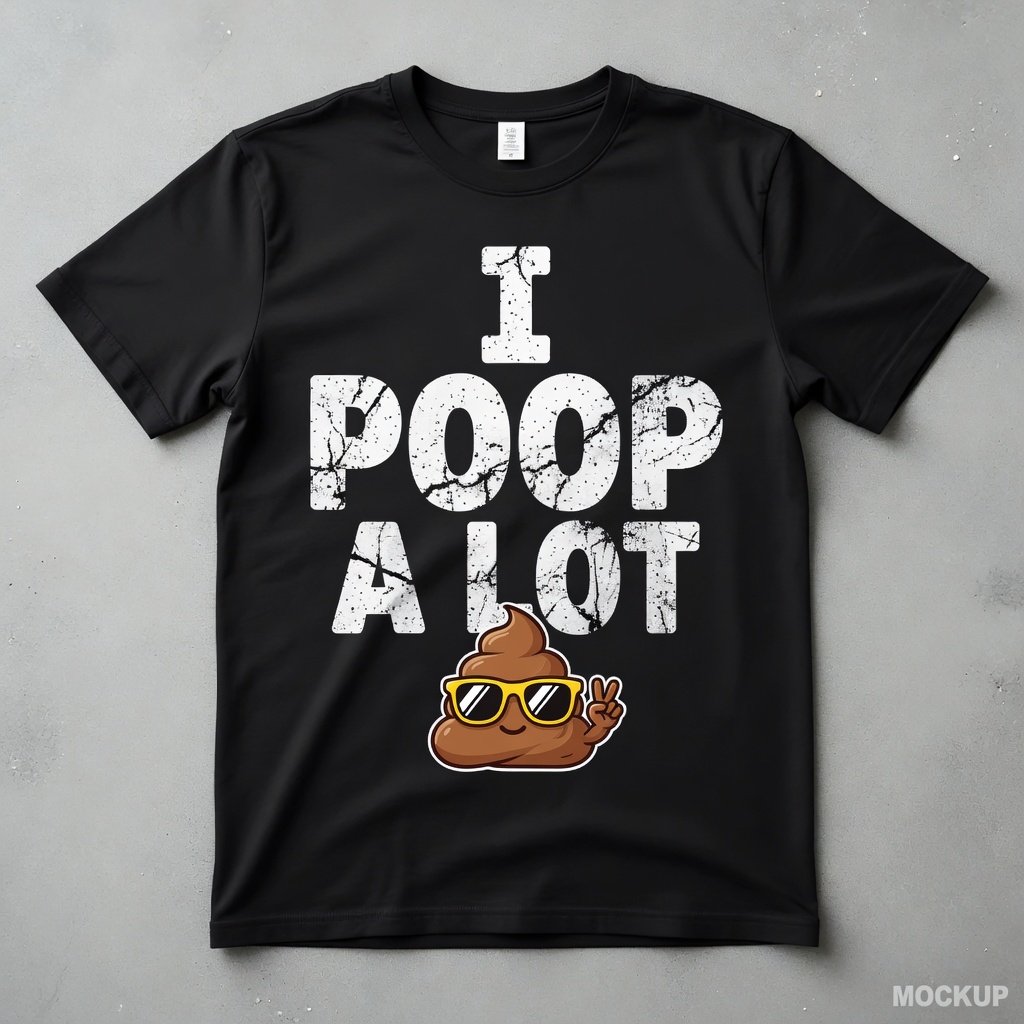 I Poop A Lot Tee (Black)